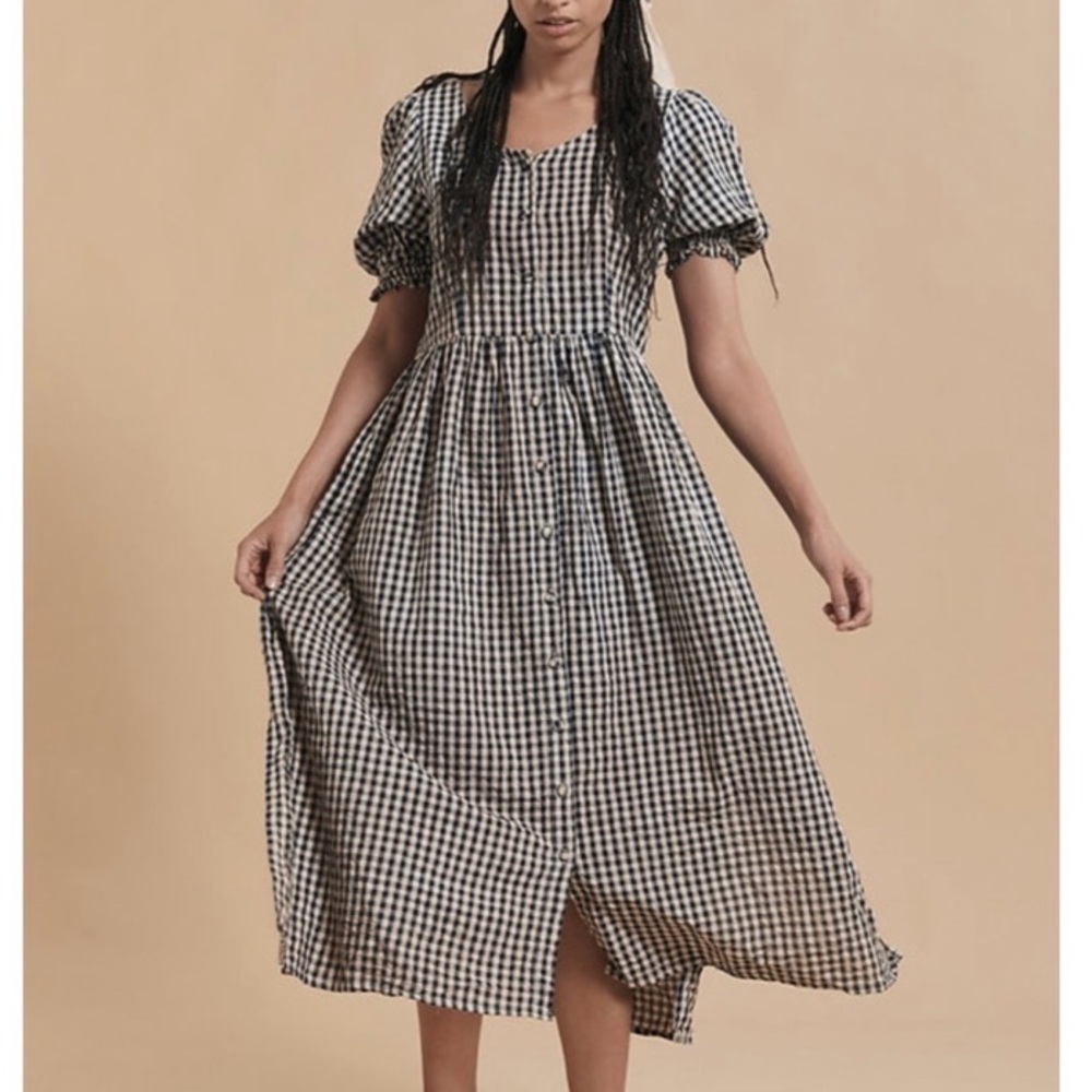 Opia Byron Bay Gingham Dress Size Medium